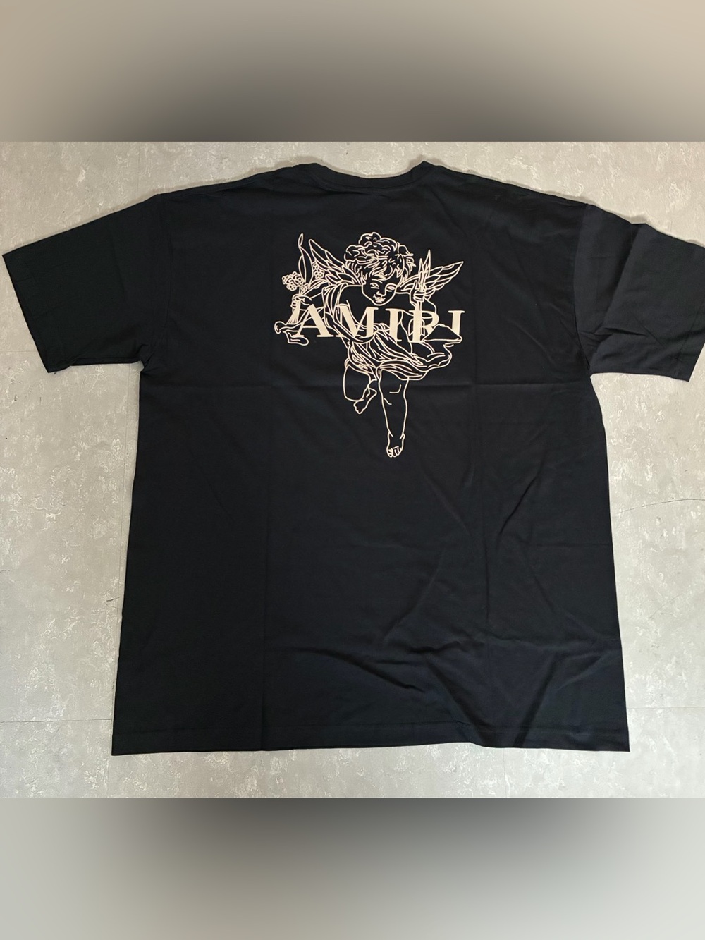 NWT Men’s Black Luxury Graphic Designer T-shirt Black Size 2XL